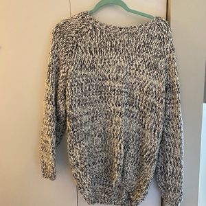 Bow Back Space Dye Longline Sweater